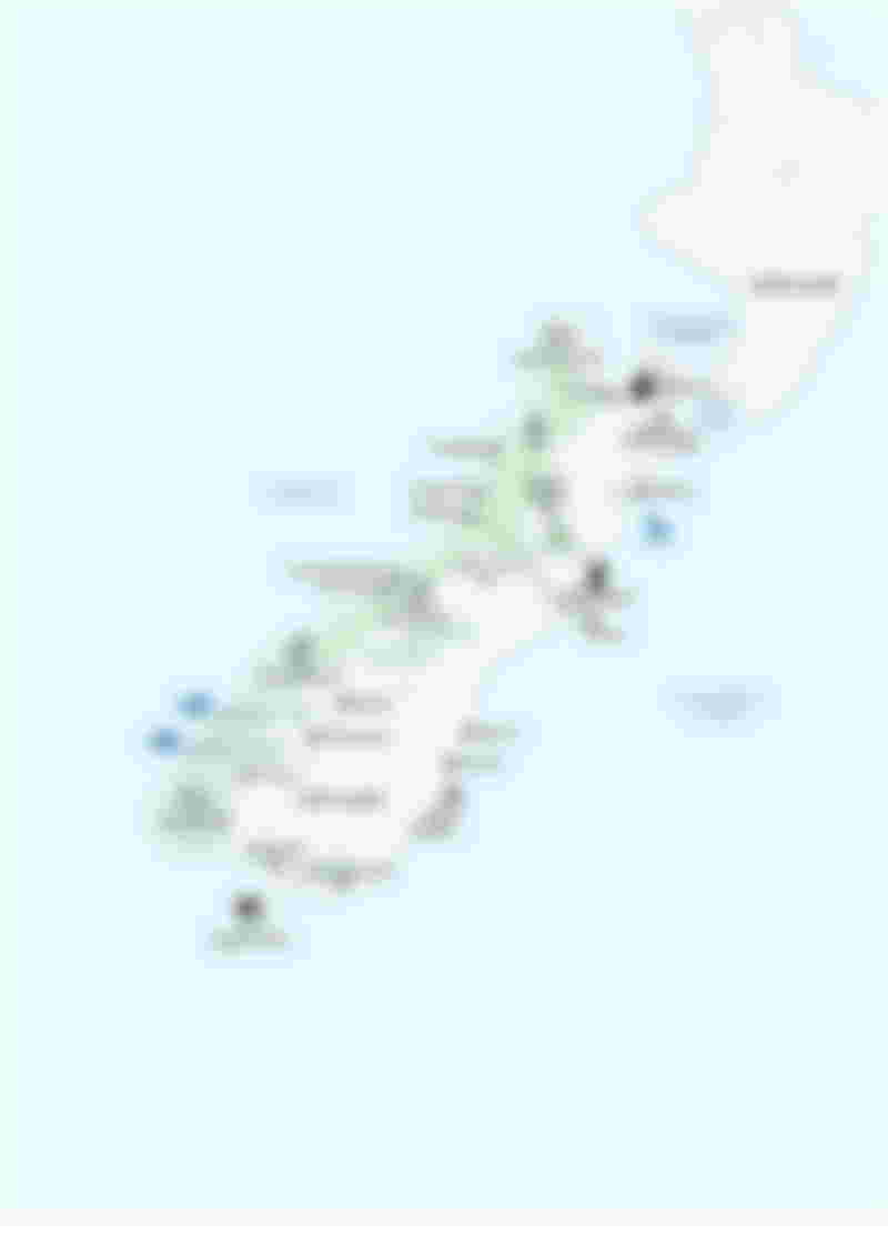 South Island map