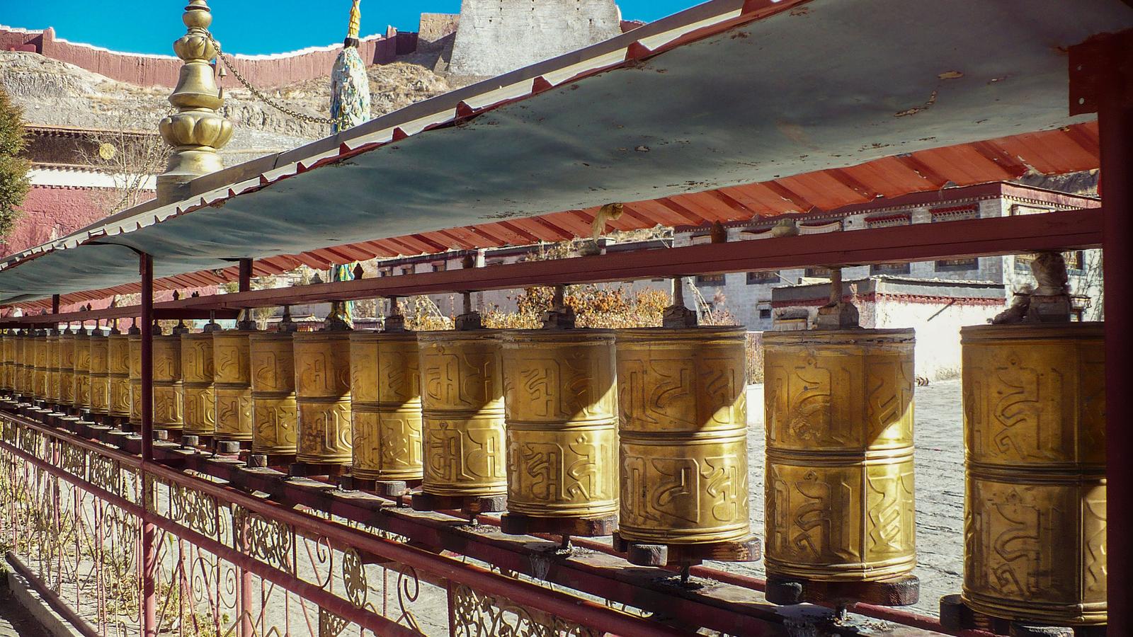 A close up of the Golden Buddha, Tibet
