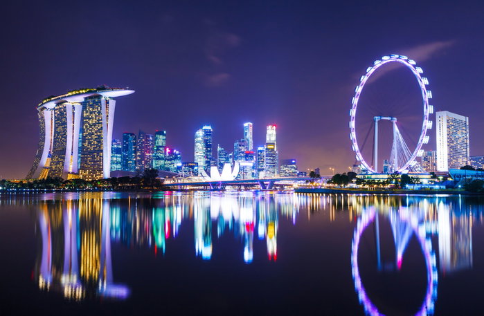 Singapore cityscape, singapore city, asian, bay, building, business, building, city