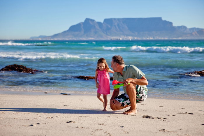 Father And Daughter In Signal Hill, Cape Town, South Africa