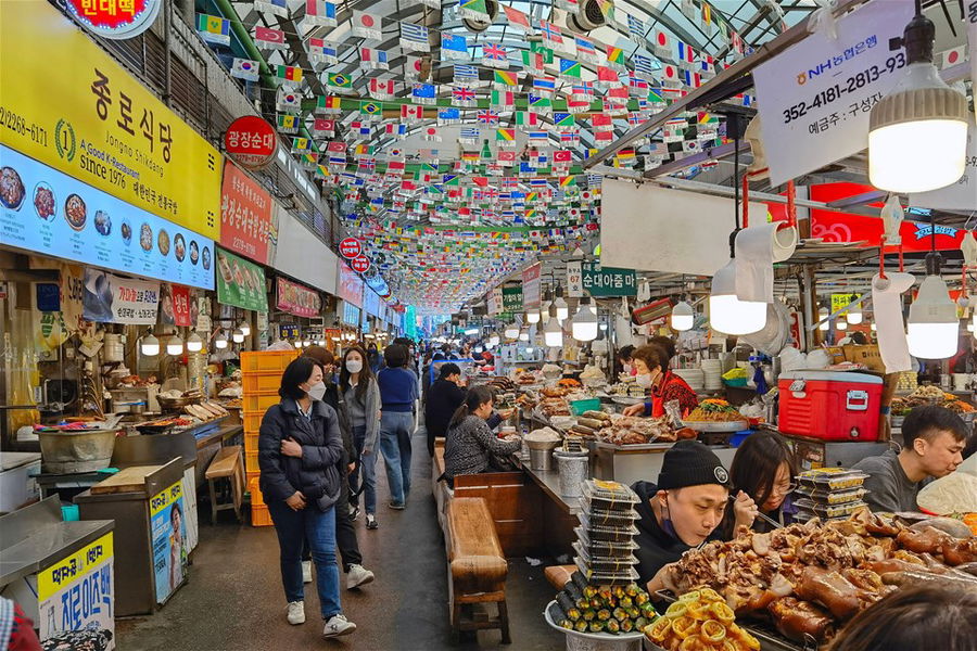 Gwangjang Market, Traditional Market at Seoul, South Korea