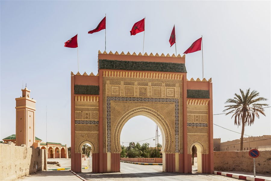 Rissani city gate, Er-Rachicia, Morocco