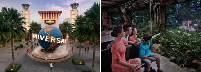 Universal Singapore and the Singapore night safari