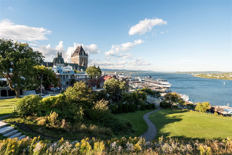 Quebec City on a bright sunny day