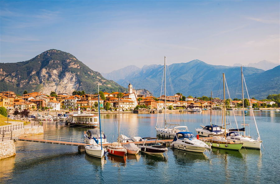 Baveno - small town at the Maggiore Lake in northern Italy