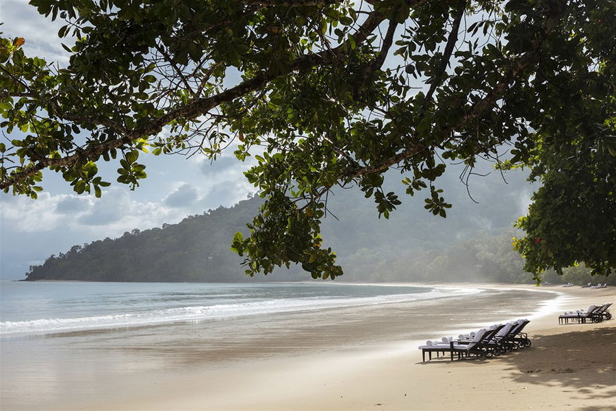 The beach at the Datai Langkawi