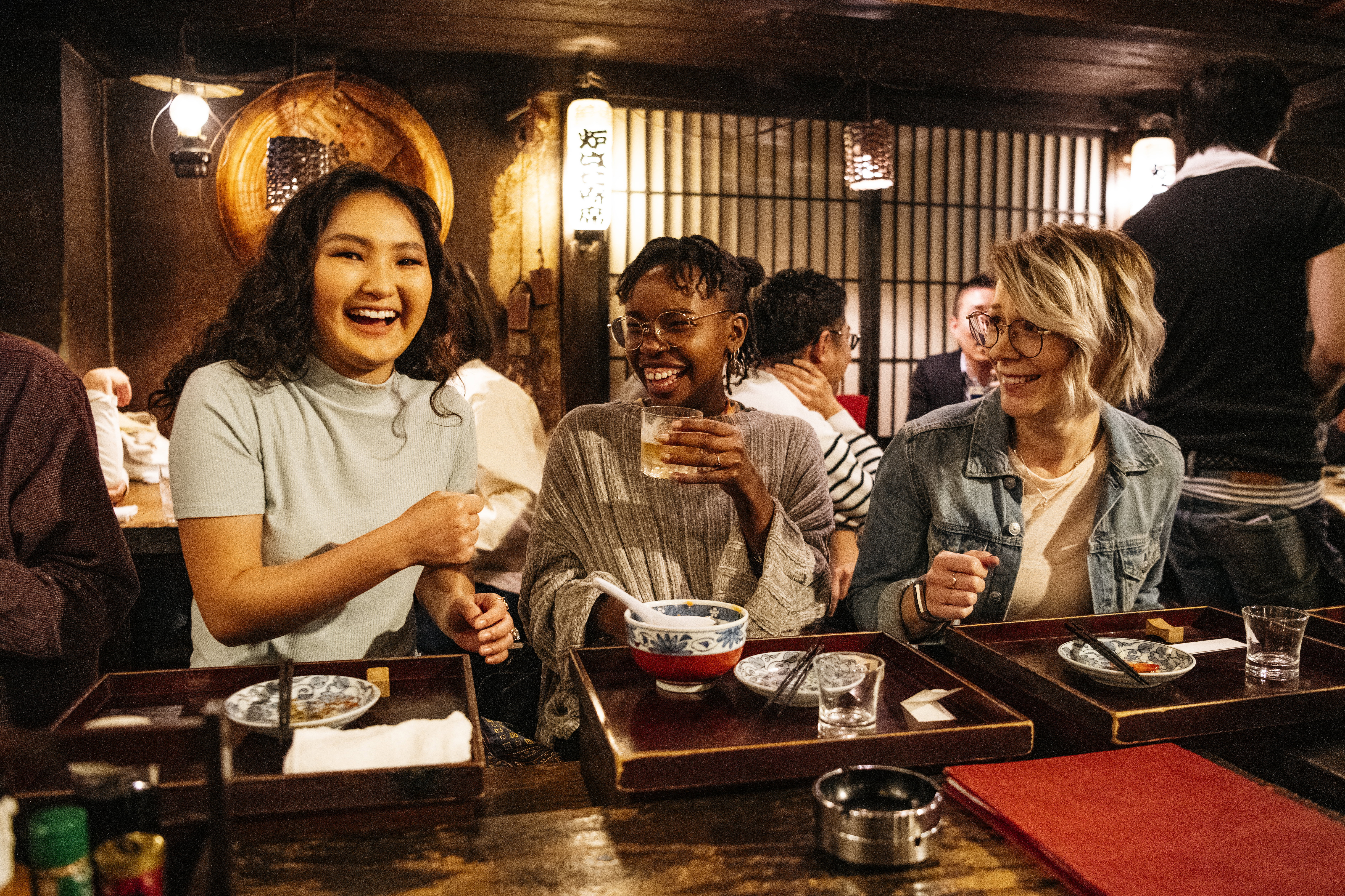 A chef prepares food in a restaurant in Japan