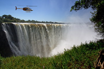 Helicopter Flight over Victoria Falls