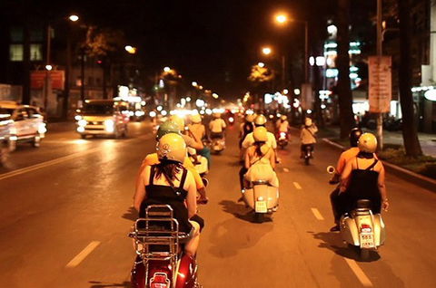 Private Evening Street Food Tour by Vintage Vespa
