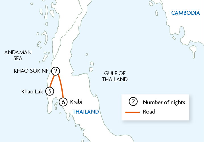 Khao Lak, Khao Sok National Park & Krabi