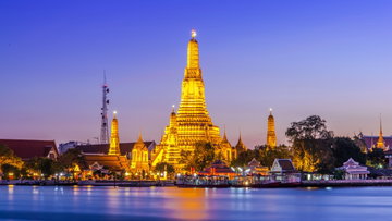 Private Bangkok by Night & Riverside Dinner