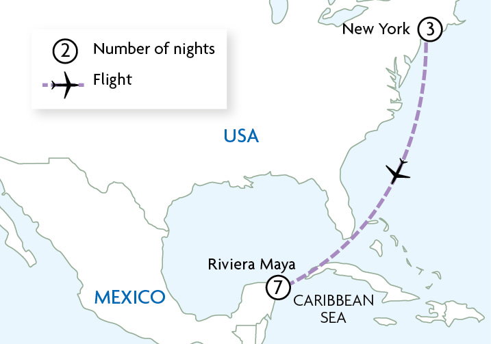 New York & Mexico - Bright Lights & Mayan Sites