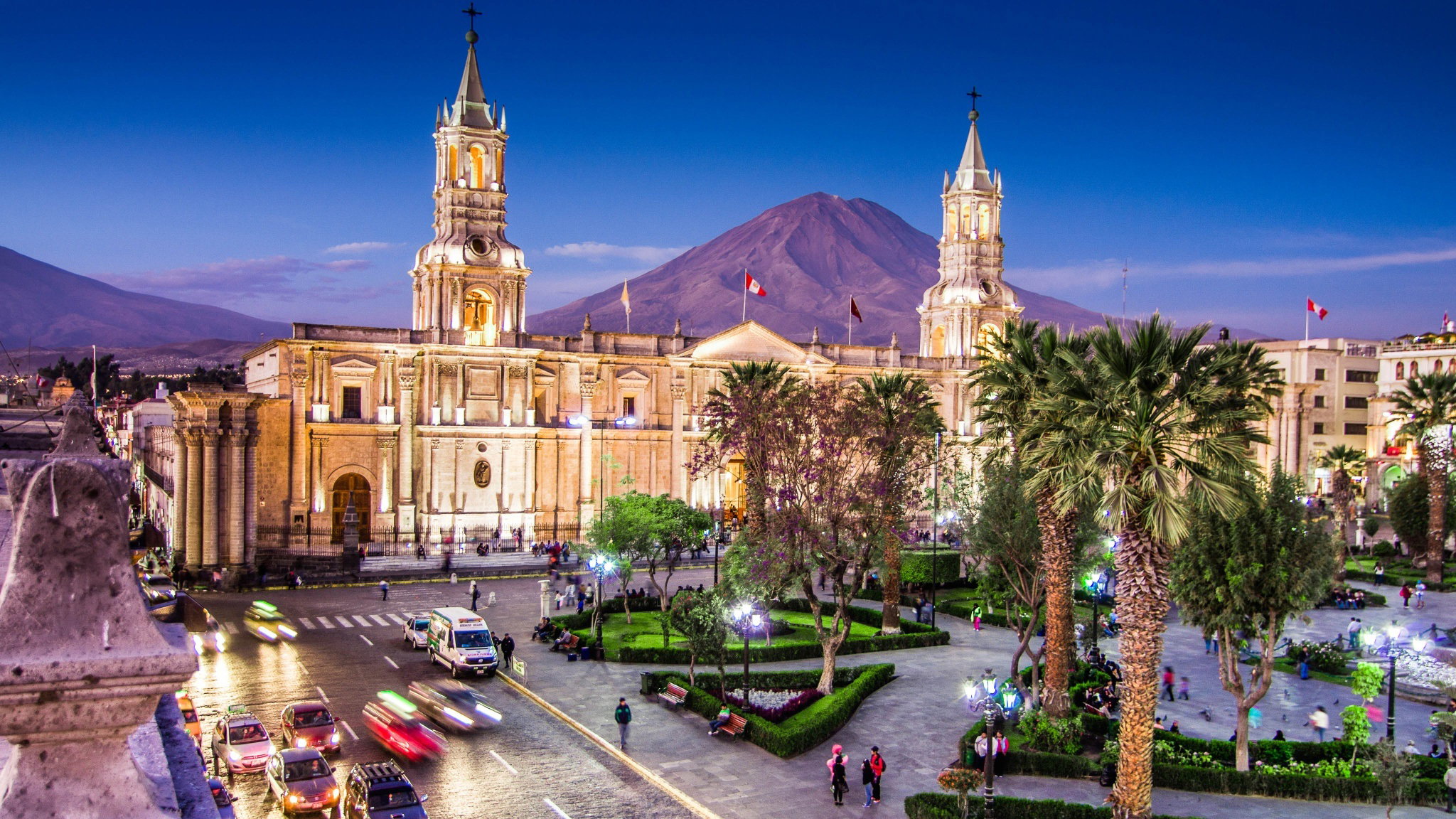Plaza de Armas in Arequipa, Peru