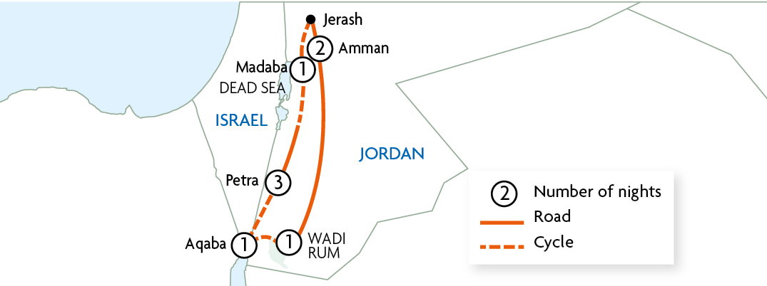 Petra & Wadi Rum by Bike