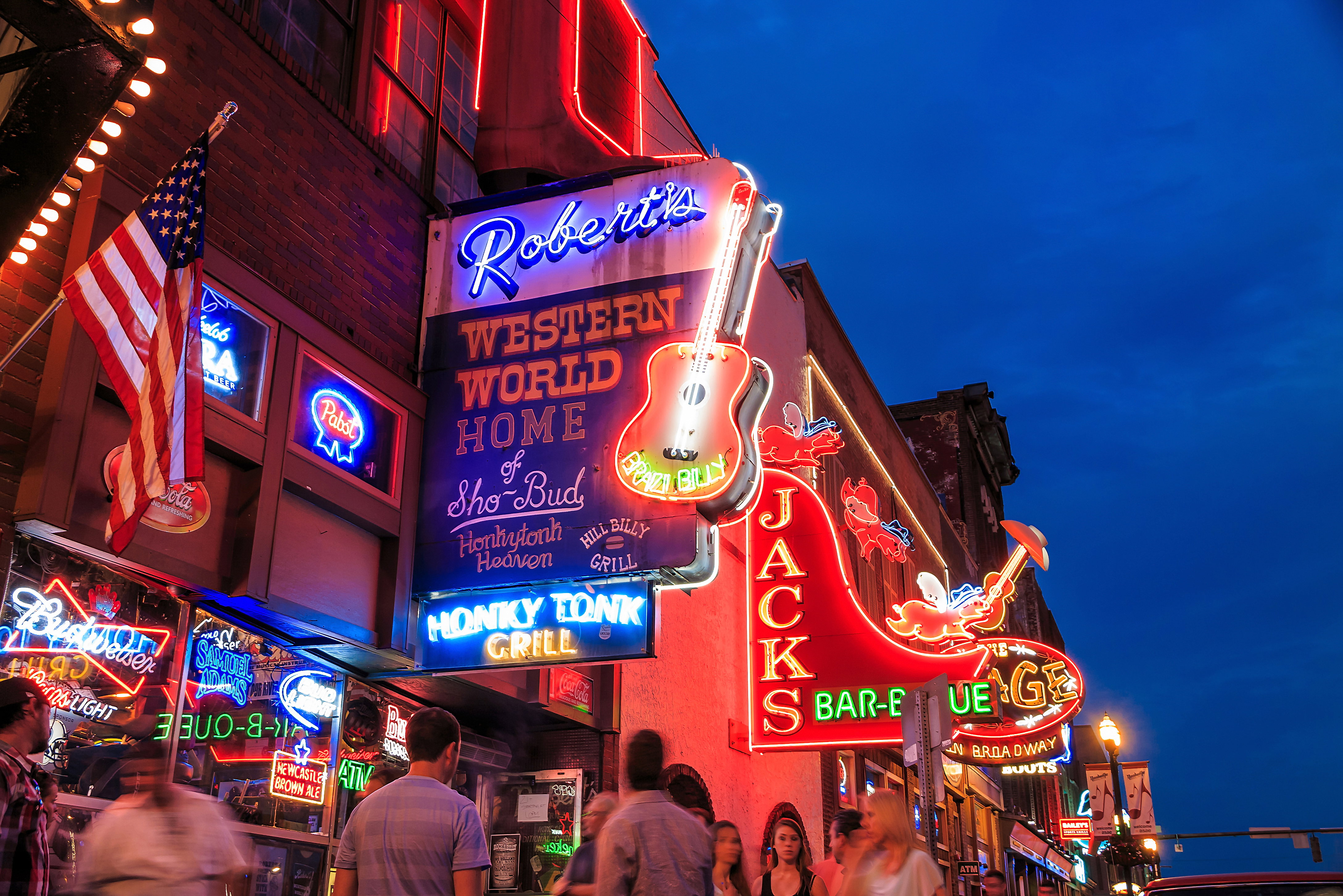 Broadway in Nashville, USA
