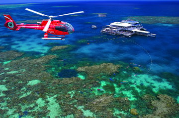 Outer Barrier Reef Cruise & Helicopter Flight