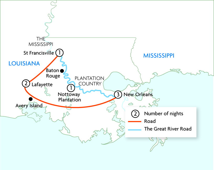 Louisiana - New Orleans, Cajuns & Plantations