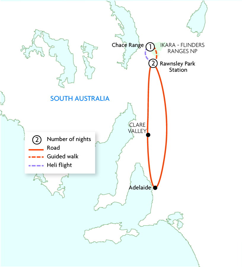 Flinders Ranges: Heli Hike & Camp Extension