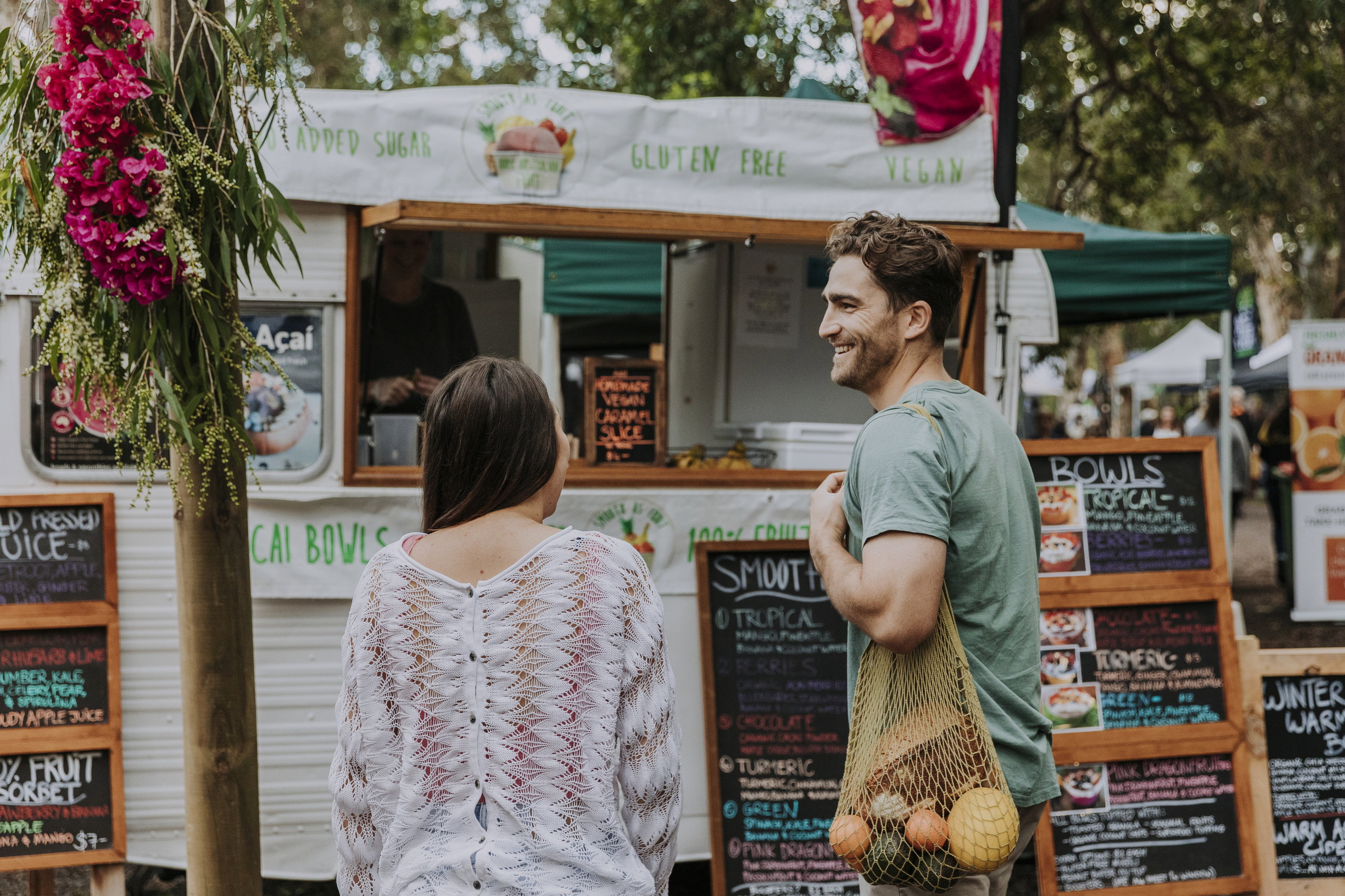 A food market in Brisbane, Australia