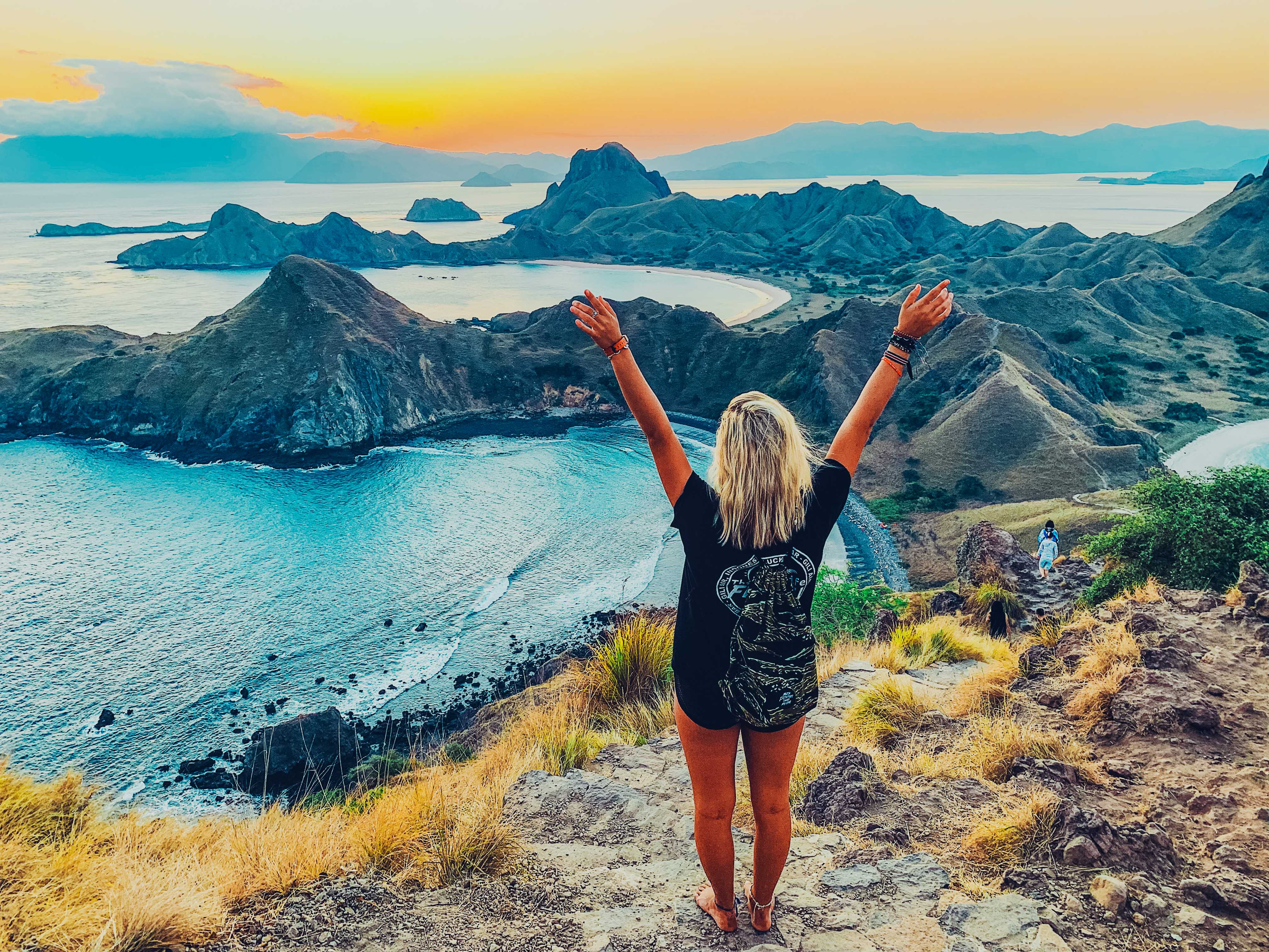 A woman admiring the scenery in Bali