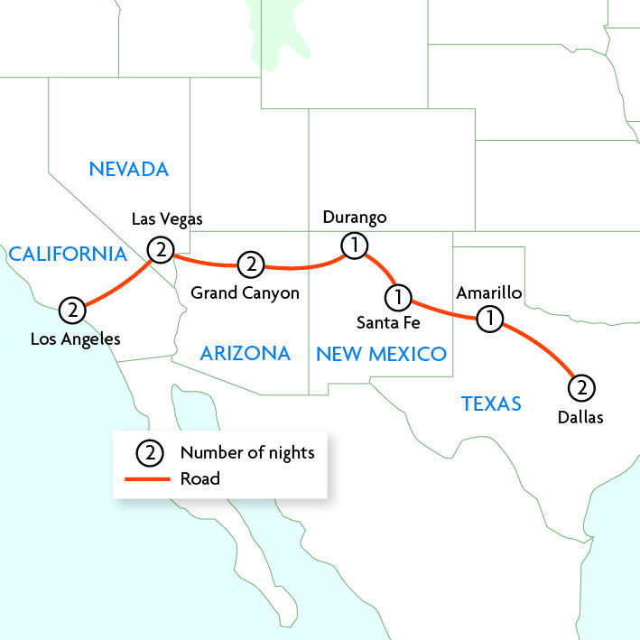 USA: LA to Dallas