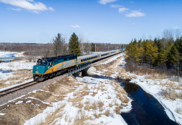 Toronto to Montreal - Winter Explorer by Rail