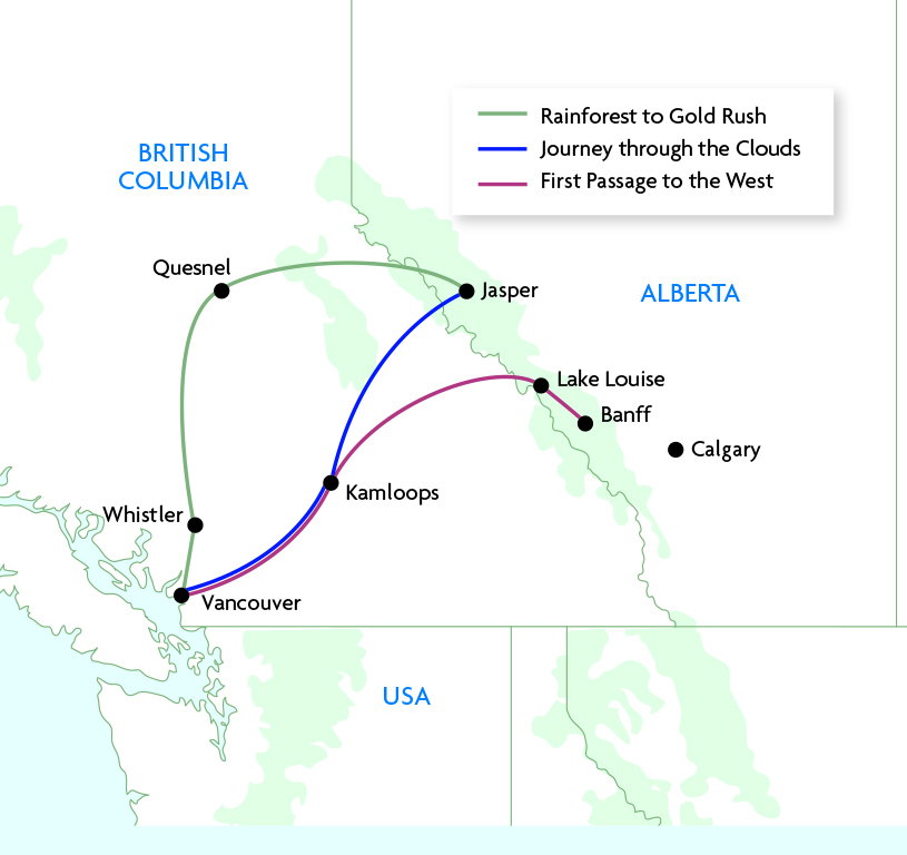 Rocky Mountaineer Journey Through The Clouds - Vancouver to Jasper