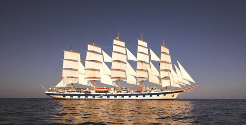 Tall Ship Sailing in The Windward Islands