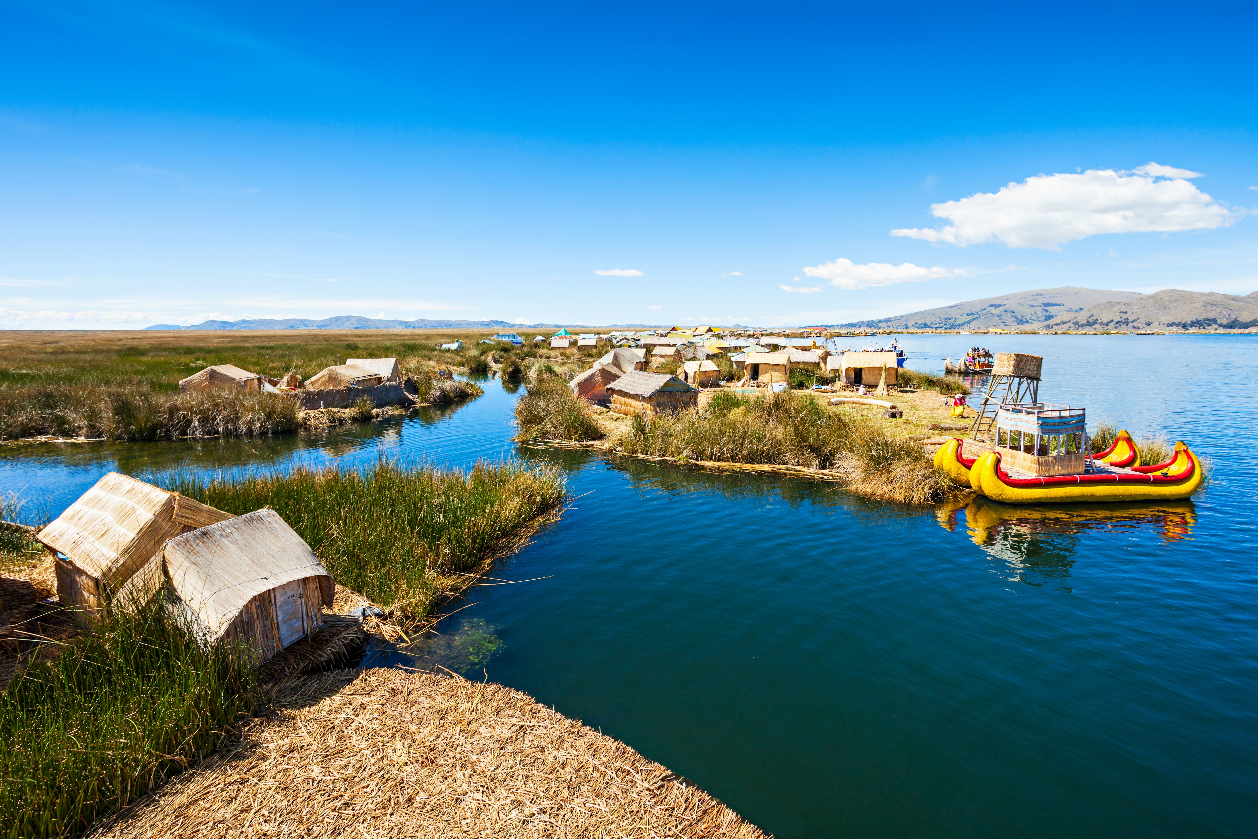 Lake Titicaca near Puno, Peru