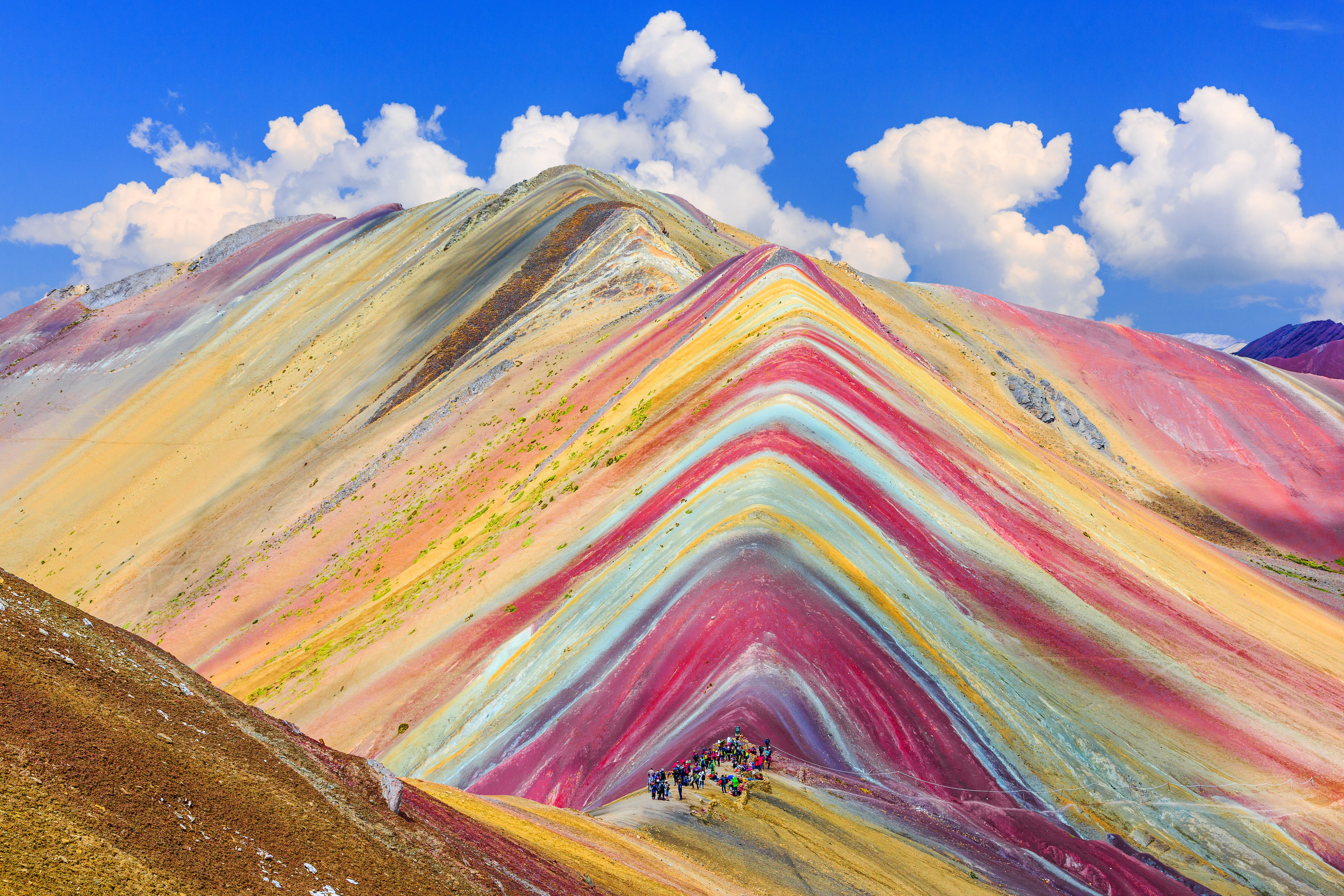 Montana de Siete Colores, or Rainbow Mountain, Vinicunca, Cusco Region, Peru