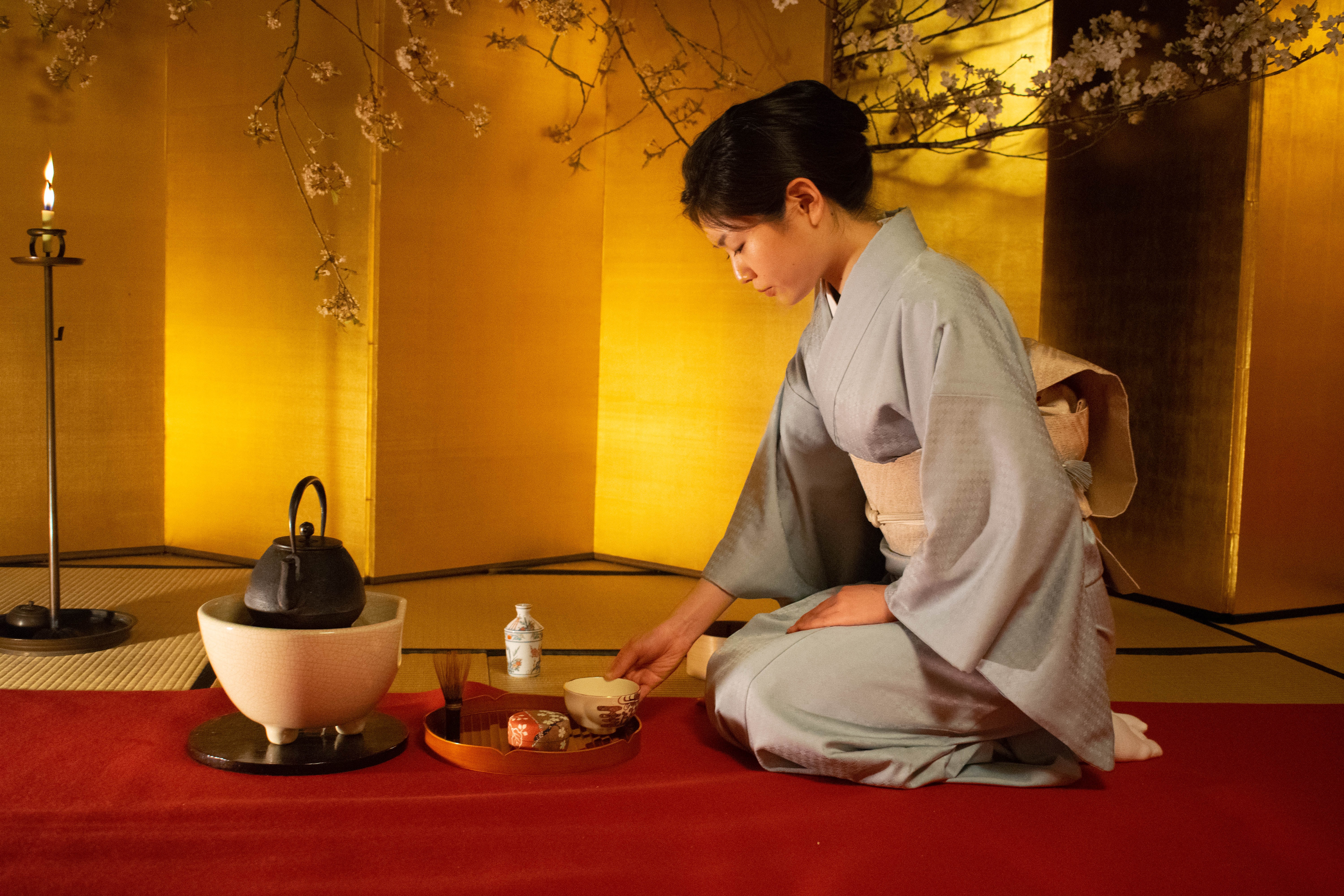 A tea ceremony in Kyoto, Japan