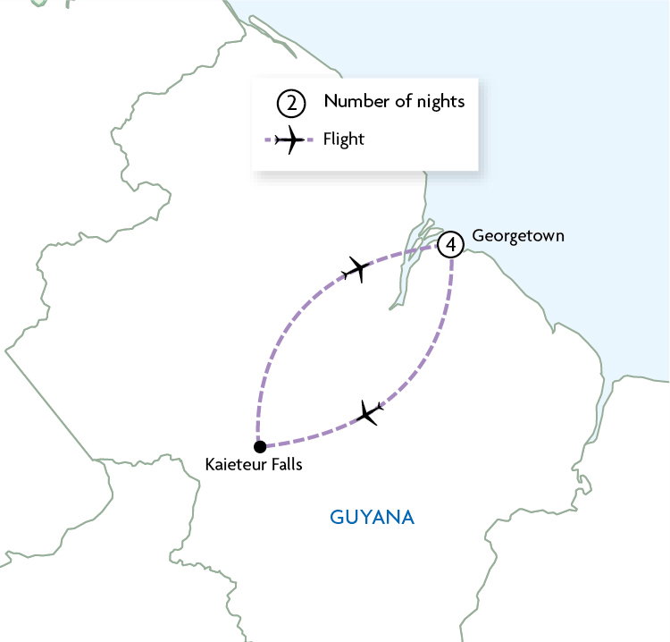 Georgetown & Kaieteur Falls