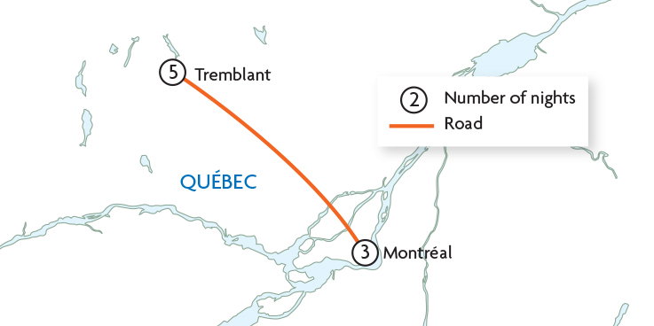 Montreal to Tremblant Snow Sensation