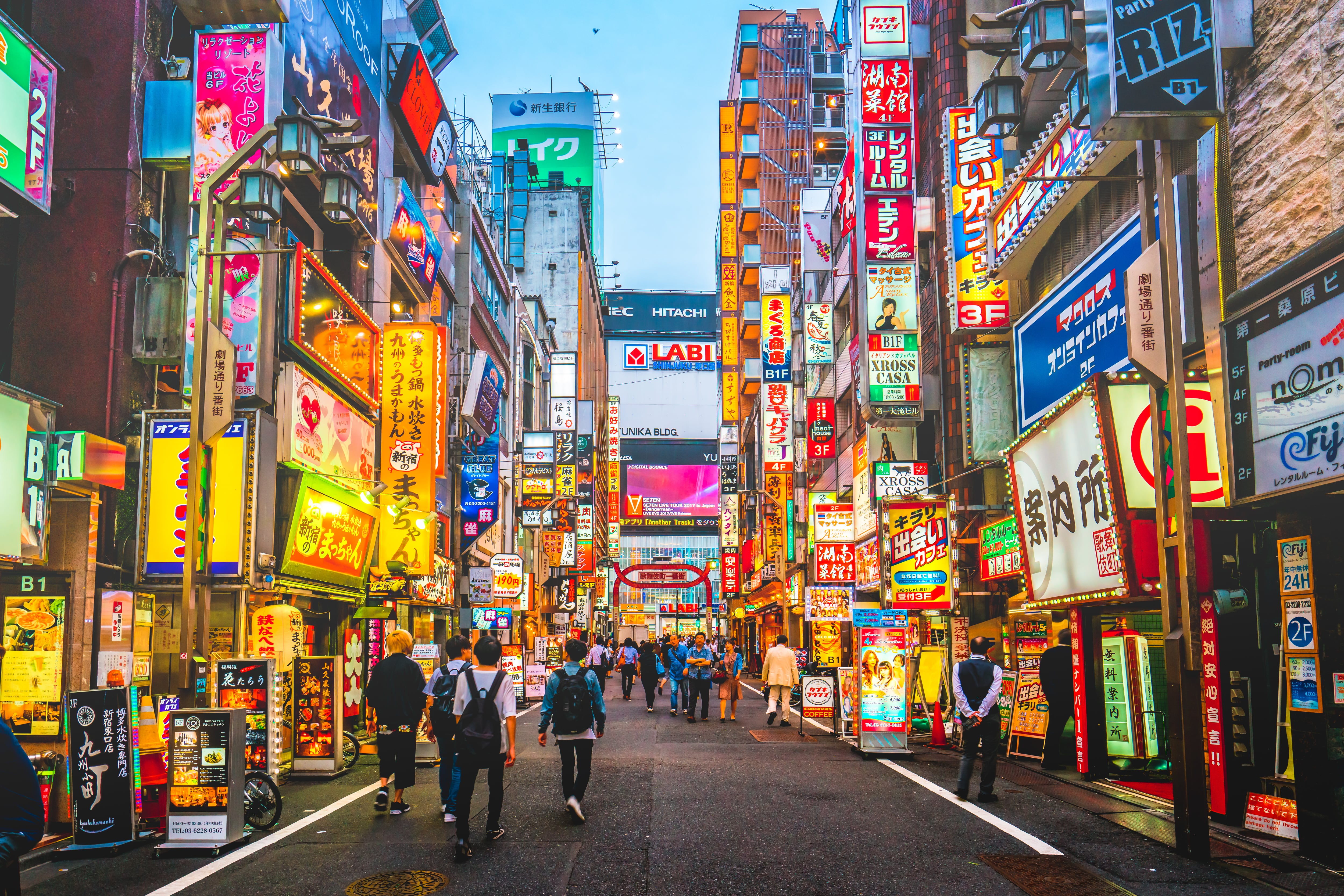 Kabukicho in Shinjuku district, Tokyo, Japan