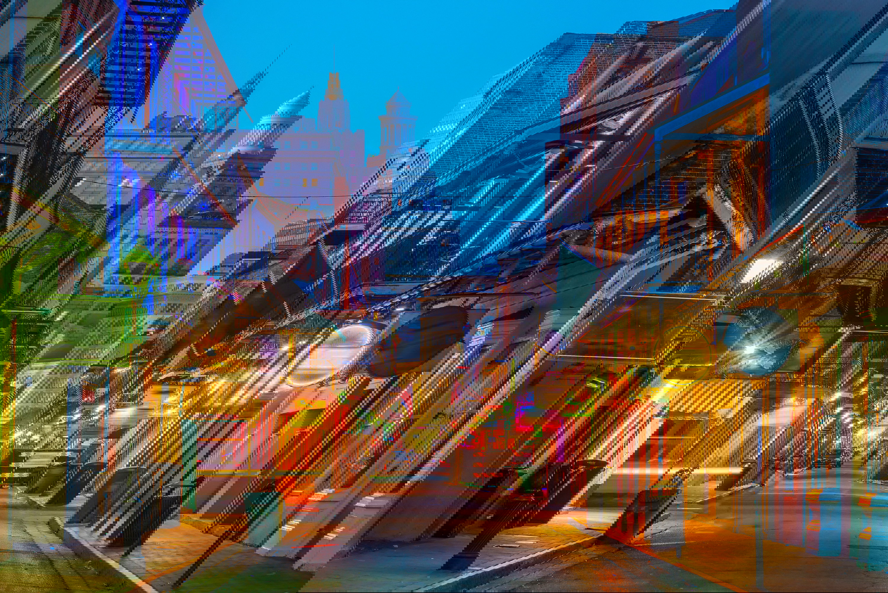 Bourbon street in New Orleans, USA