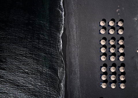 Santorini's Black Sand Beaches