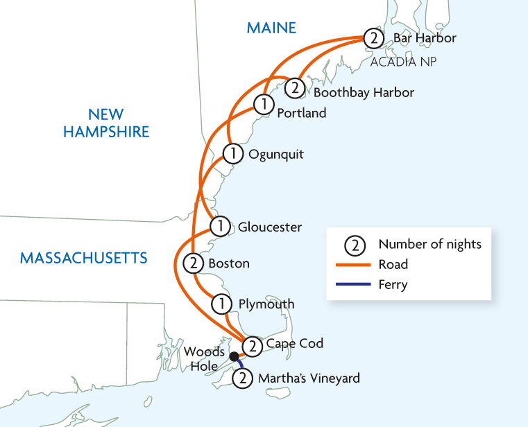 Lobsters & Lighthouses of Massachusetts & Maine