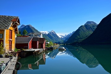 Scenery of Sognefjord