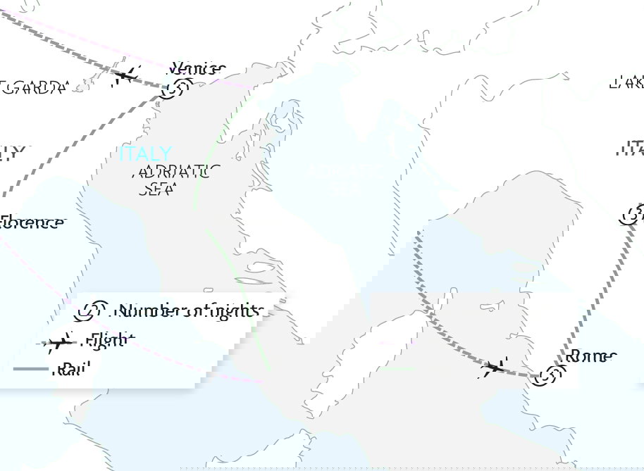 Romantic Italy by Rail