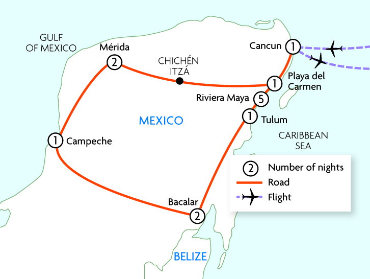 Yucatan Peninsula Adventure & Beach