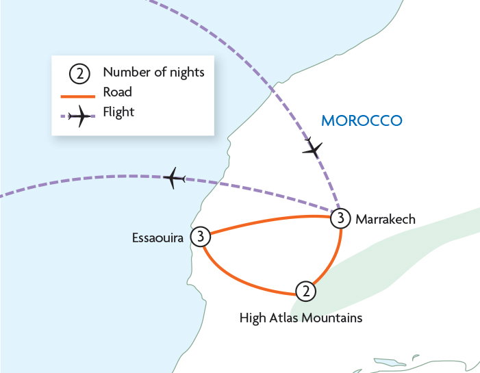 Marrakech, Mountains & Coast