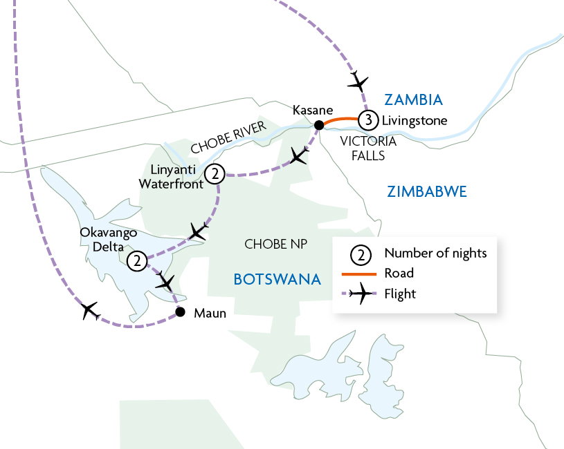 Linyanti Wilderness, Okavango Delta & Victoria Falls