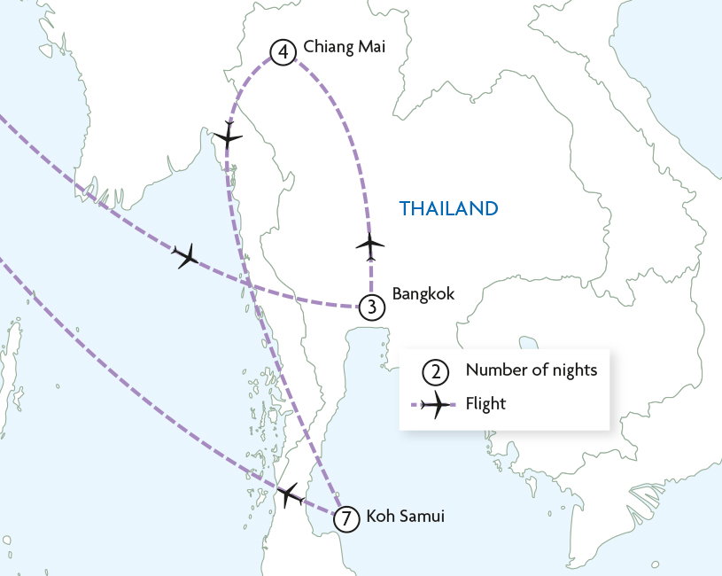 Bangkok, Chiang Mai & Koh Samui