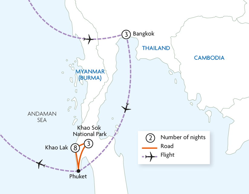 Bangkok, Elephant Hills and Khao Lak