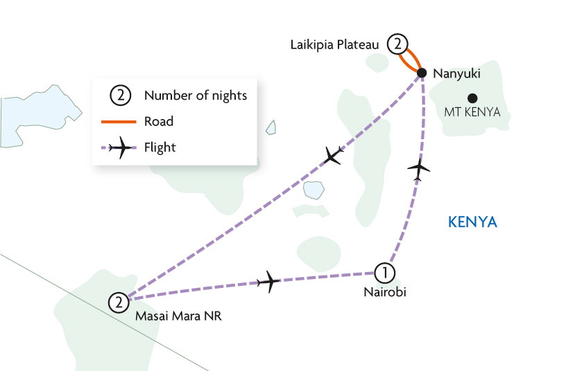 Laikipia & Masai Mara Fly in Safari
