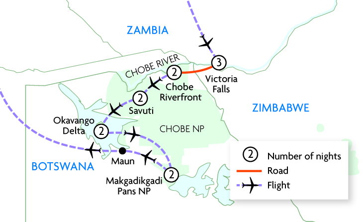 Botswana in Depth & Victoria Falls