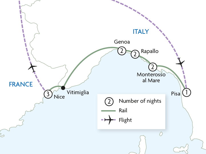 Italian & French Riviera by Rail