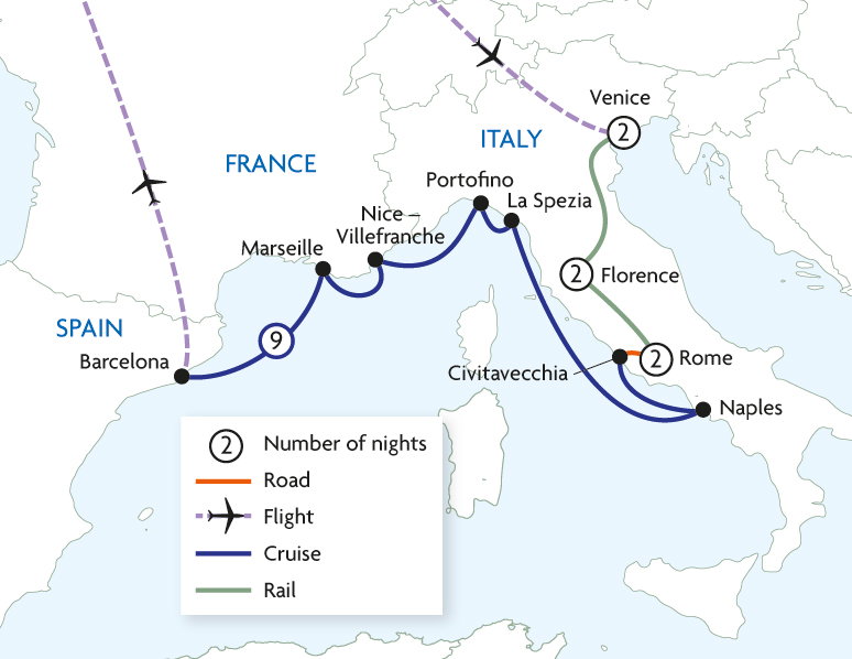 Italian Cities & The Italian & French Riviera