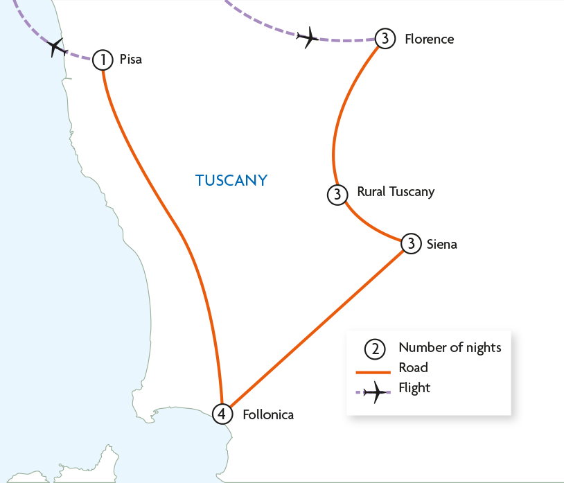 Tuscany's City, Scenery and Coast