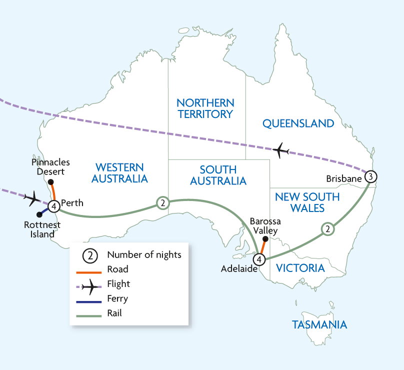 Treasures of Australia by Rail